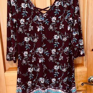 Three Pink Hearts wedding date night casual floral dress